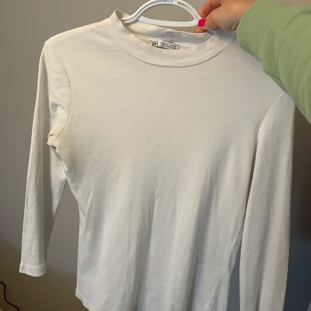 Top zara, blanc,